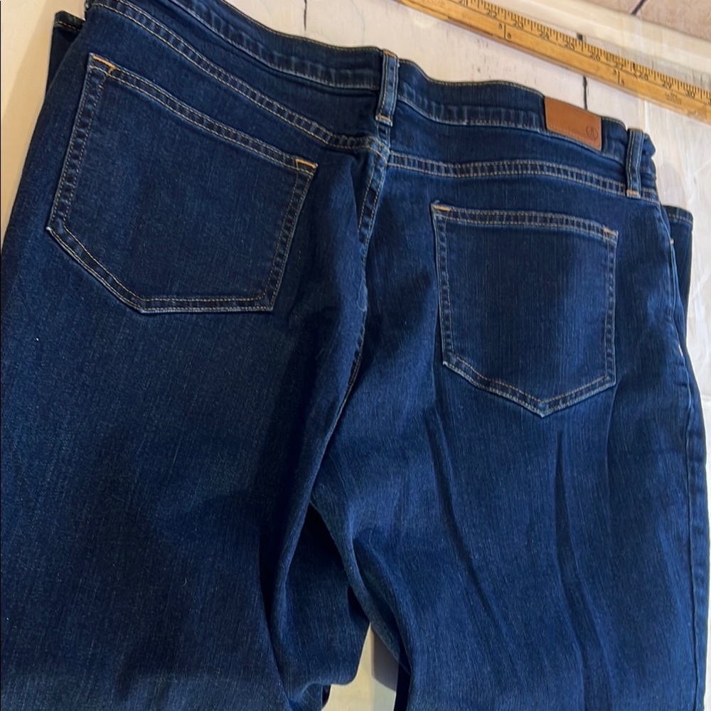 Lands' End Women's Straight Leg Jeans - Dark Blue - Picture 7 of 7